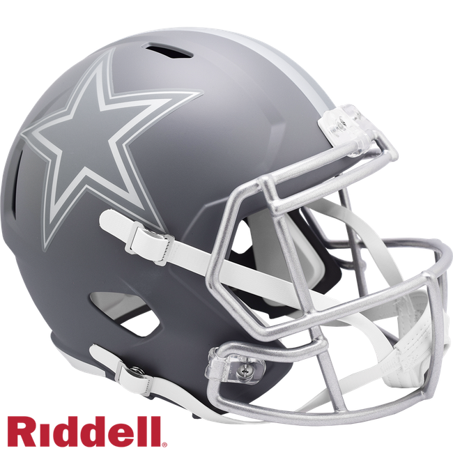 Dallas Cowboys Helmet Riddell Replica Full Size Speed Style Slate Alternate