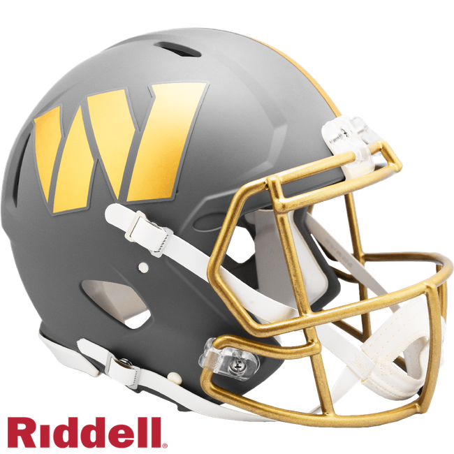 Washington Commanders Helmet Riddell Authentic Full Size Speed Style Slate Alternate