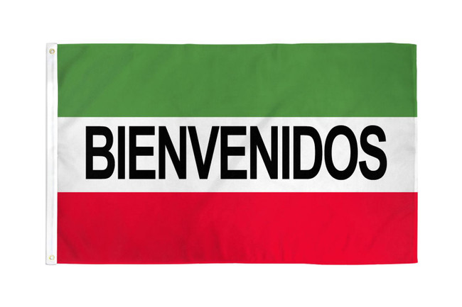 Bienvenidos Flag 3x5ft Poly