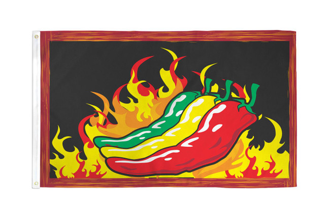 Chilies Flag 3x5ft Poly