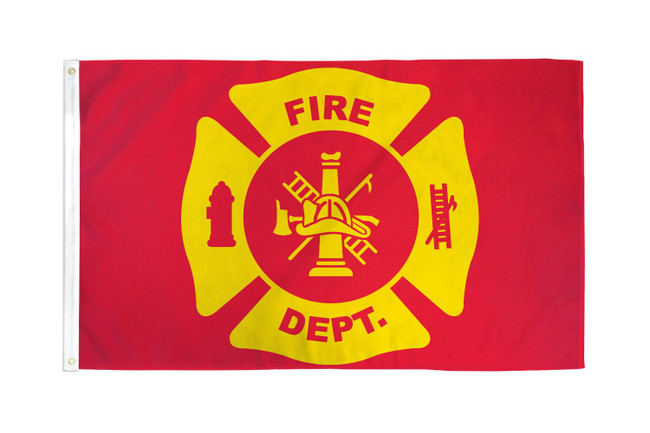 Fire Department Flag 3x5ft Poly