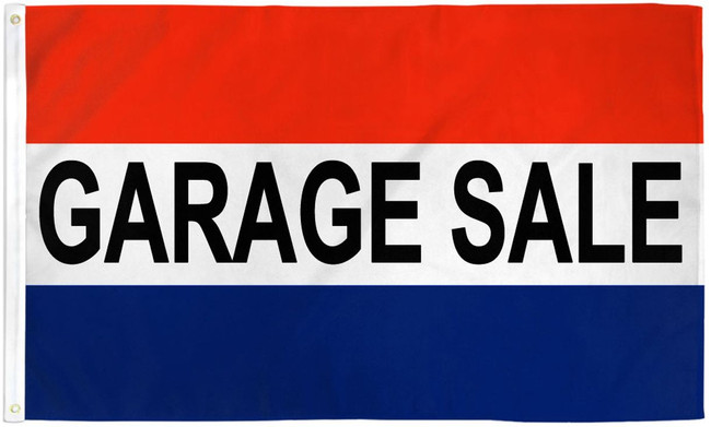 Garage Sale Flag 3x5ft Poly