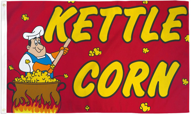 Kettle Corn Flag 3x5ft Poly