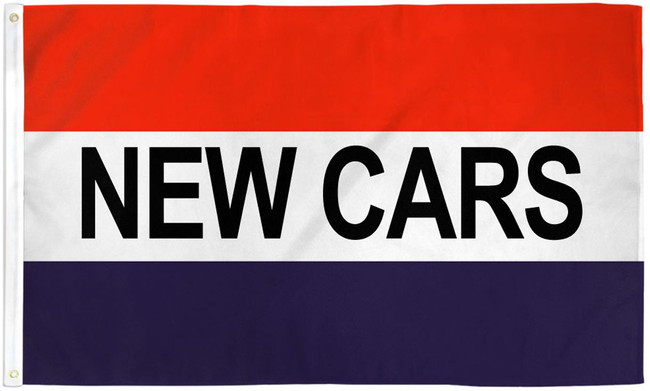 New Cars Flag 3x5ft Poly
