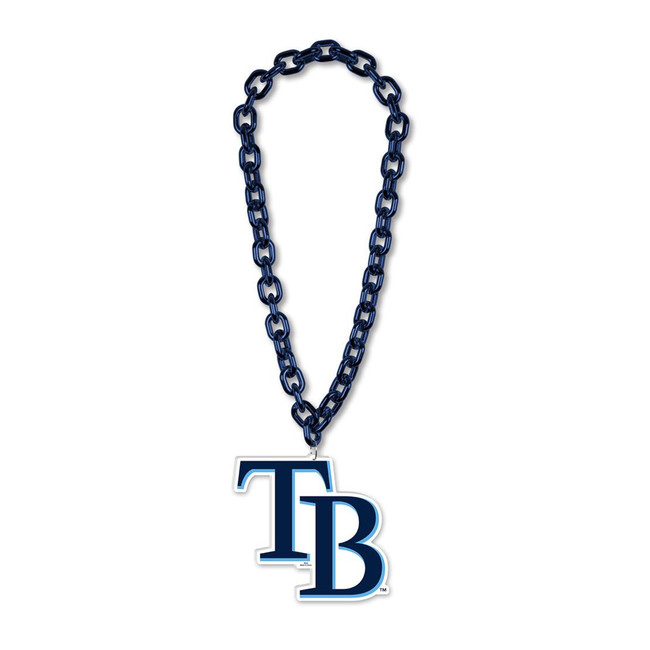 Tampa Bay Rays Necklace Fan Chain Necklace NCAA Foam Chain Fan Gear