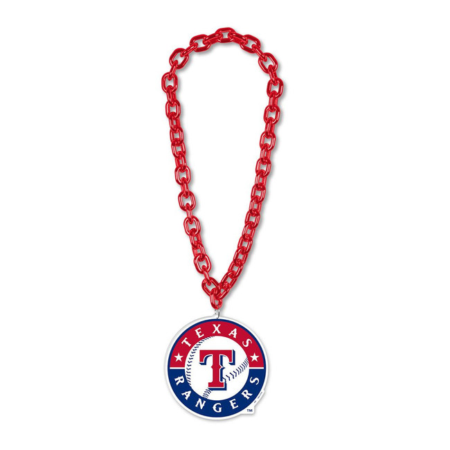 Texas Rangers Necklace Fan Chain Necklace NCAA Foam Chain Fan Gear