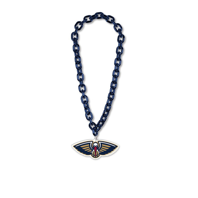 New Orleans Pelicans Necklace Fan Chain Necklace NCAA Foam Chain Fan Gear