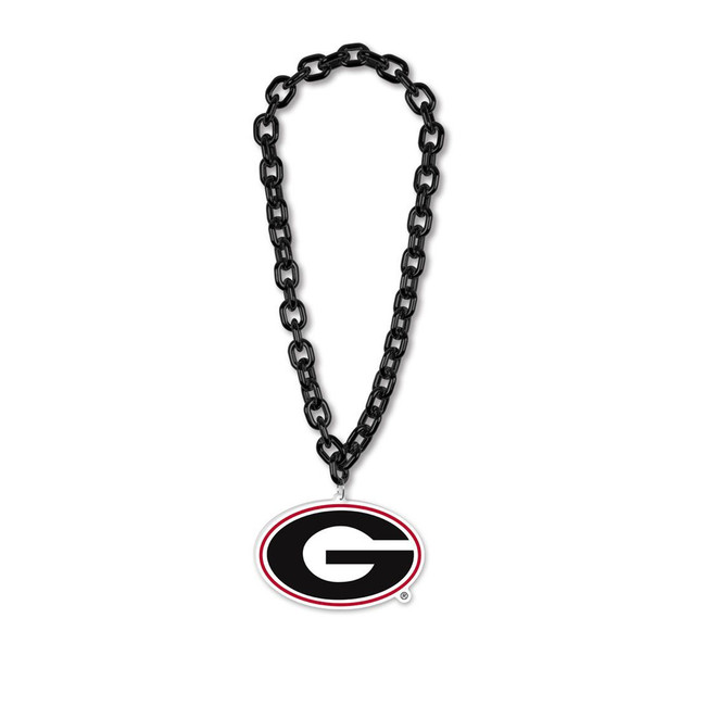 Georgia Bulldogs Necklace Fan Chain Necklace NCAA Foam Chain Fan Gear
