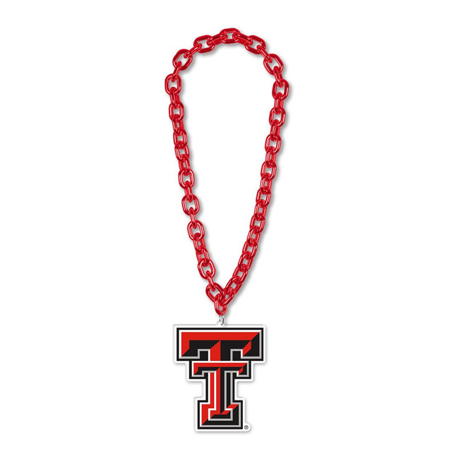 Texas Tech Red Raiders Necklace Fan Chain Necklace NCAA Foam Chain Fan Gear