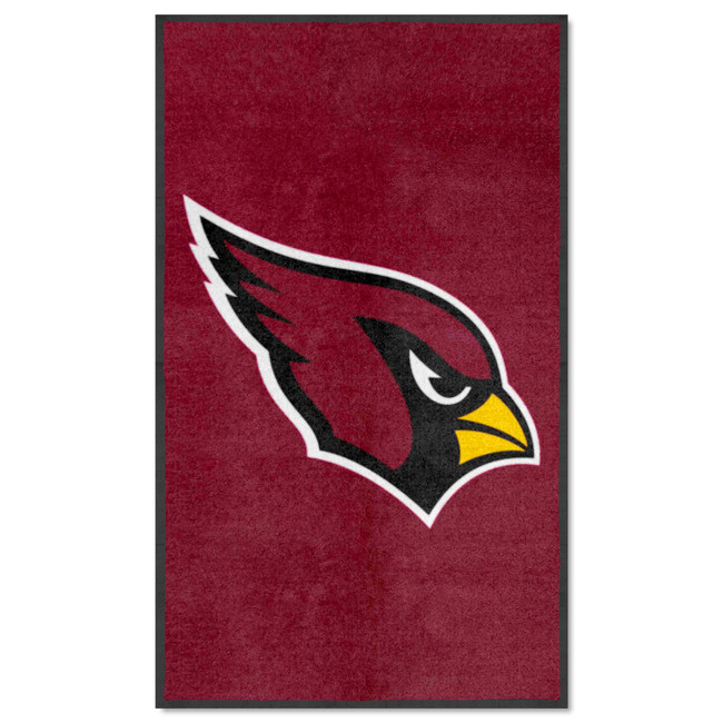 Arizona Cardinals 3X5 High-Traffic Mat with Durable Rubber Backing