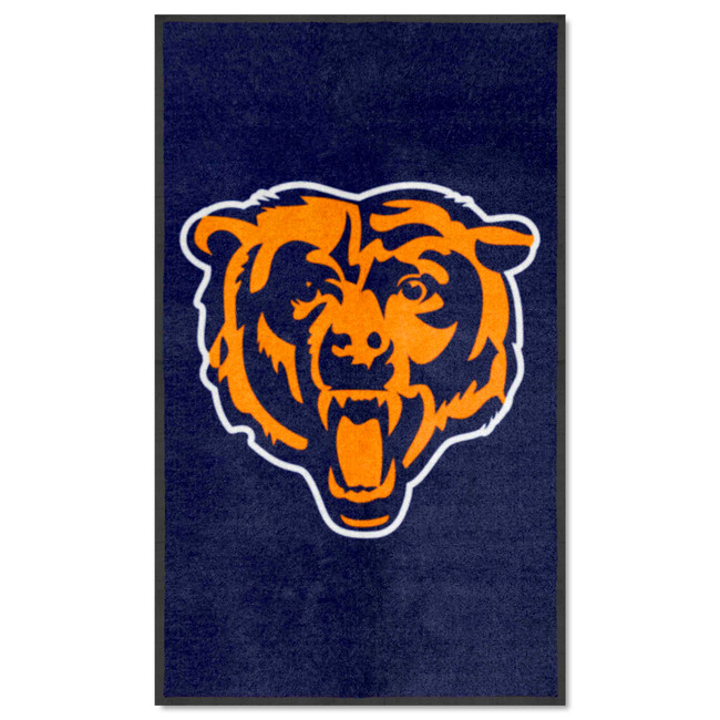 Chicago Bears 3X5 High-Traffic Mat with Durable Rubber Backing