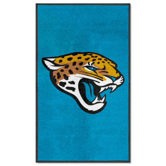 Jacksonville Jaguars 3X5 High-Traffic Mat with Durable Rubber Backing