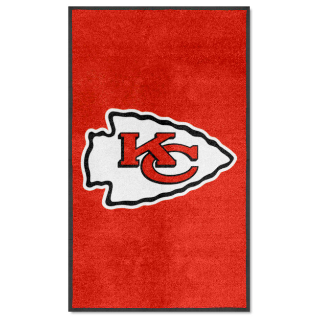 Kansas City Chiefs 3X5 High-Traffic Mat with Durable Rubber Backing