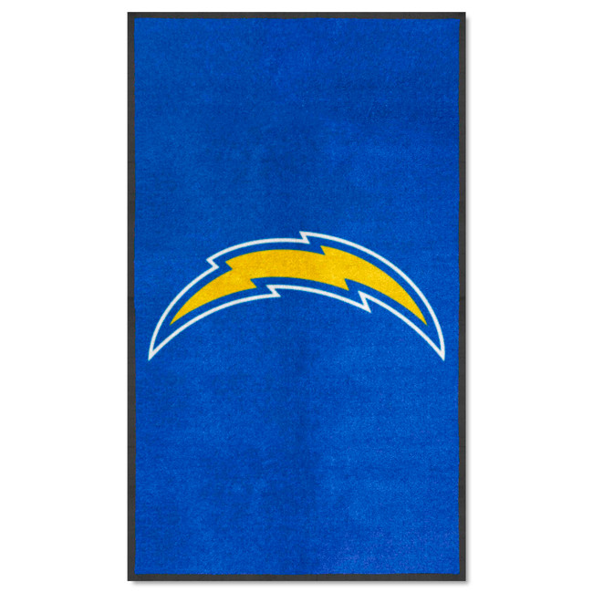 Los Angeles Chargers 3X5 High-Traffic Mat with Durable Rubber Backing