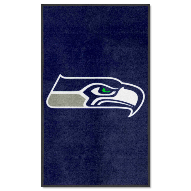 Seattle Seahawks 3X5 High-Traffic Mat with Durable Rubber Backing