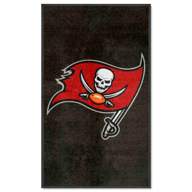 Tampa Bay Buccaneers 3X5 High-Traffic Mat with Durable Rubber Backing