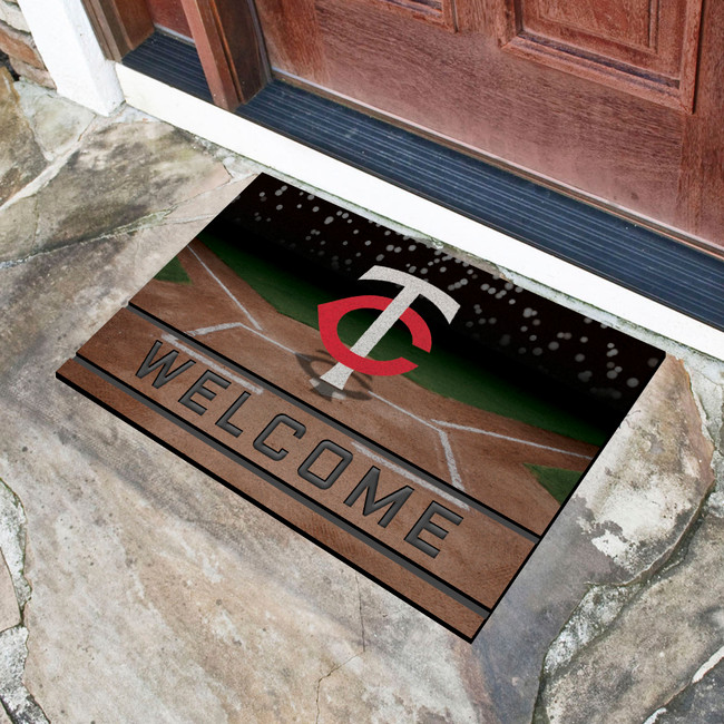 MLB - Minnesota Twins Crumb Rubber Door Mat 18"x30"