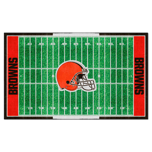 Cleveland Browns 6x10 Plush Rug