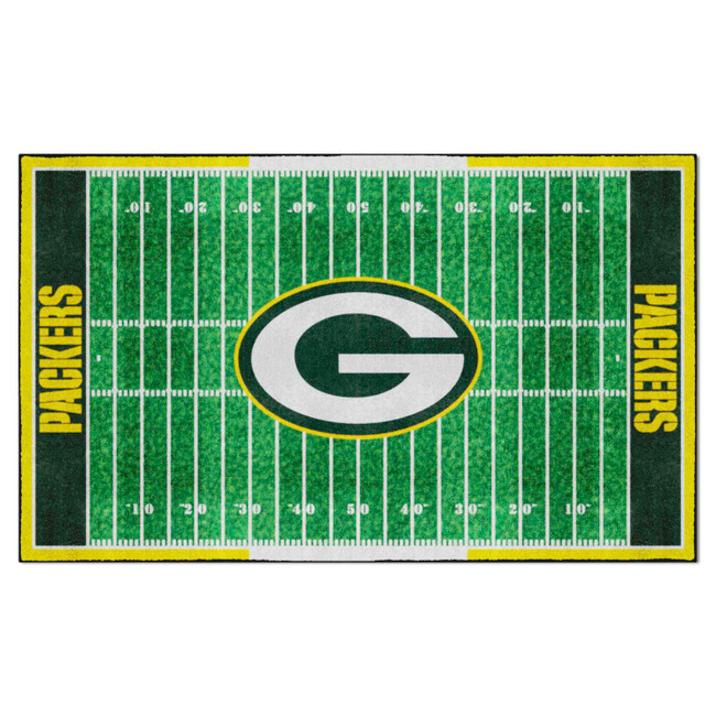 Green Bay Packers 6x10 Plush Rug