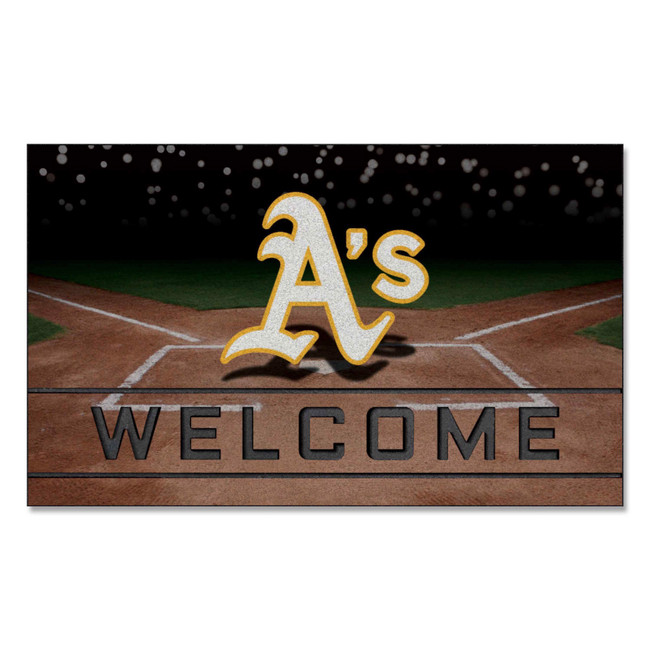 MLB - Oakland Athletics Crumb Rubber Door Mat 18"x30"
