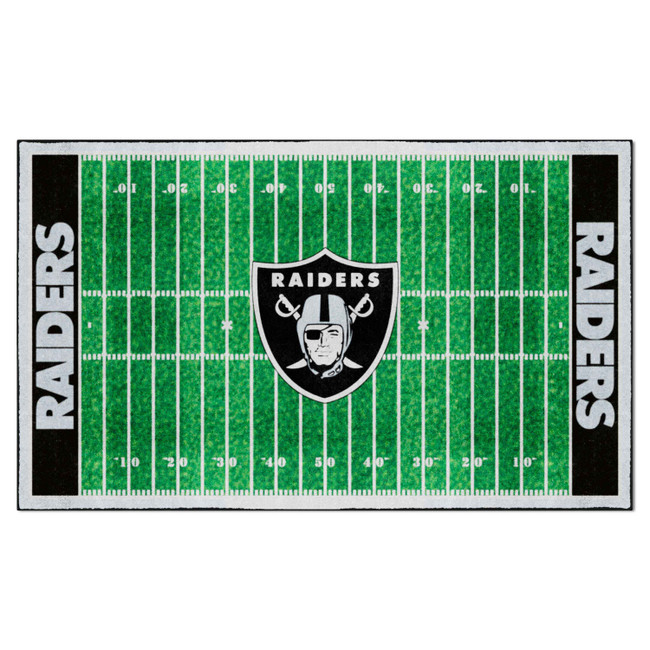 Las Vegas Raiders 6x10 Plush Rug