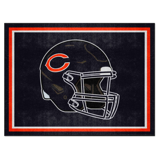 Chicago Bears 8ft. x 10 ft. Plush Area Rug Bears Helmet Logo