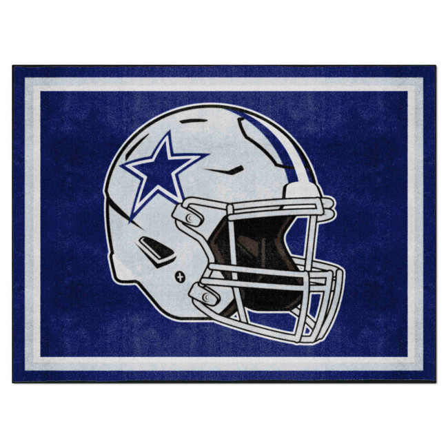 Dallas Cowboys 8ft. x 10 ft. Plush Area Rug Cowboys Helmet Logo