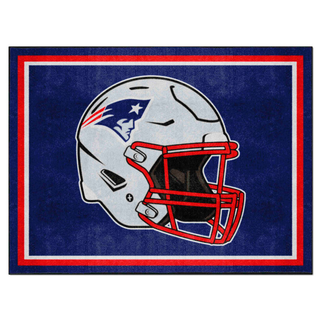 New England Patriots 8ft. x 10 ft. Plush Area Rug Patriots Helmet Logo