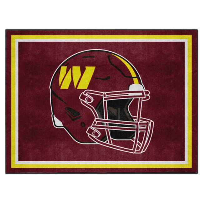 Washington Commanders 8ft. x 10 ft. Plush Area Rug W Primary Logo