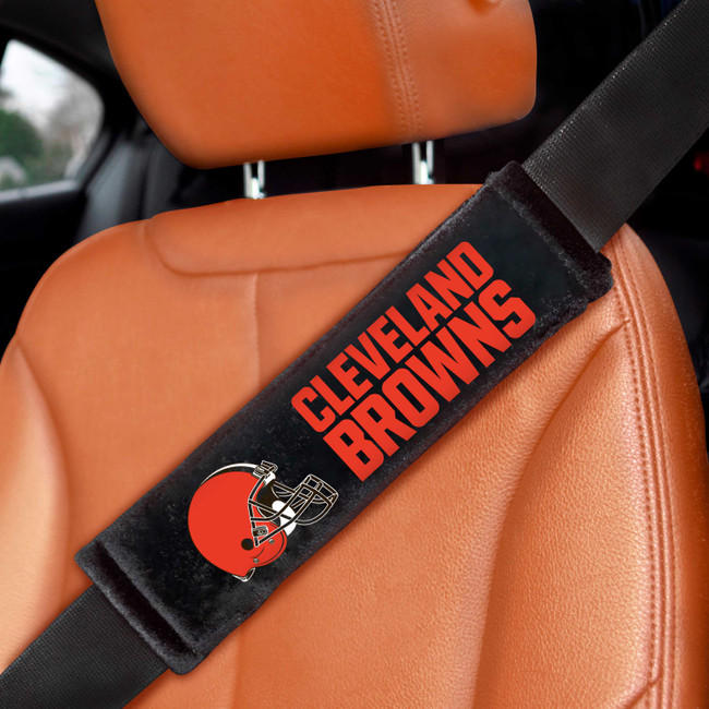 Cleveland Browns Embroidered Seatbelt Pad - Pair
