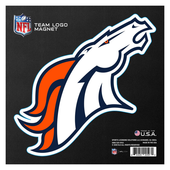 Denver Broncos Large Team Logo Magnet