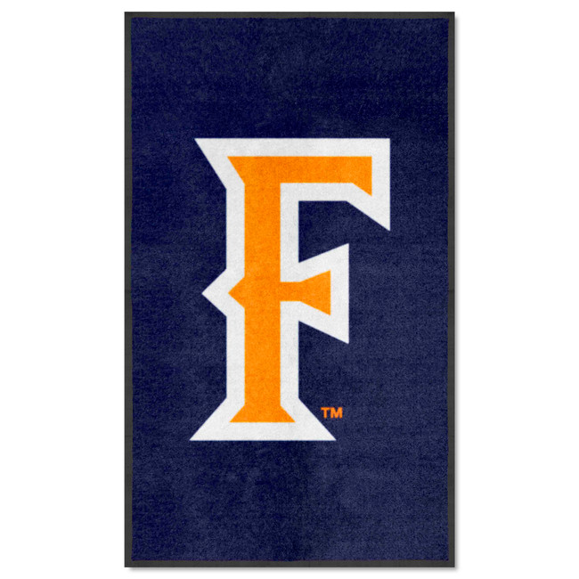Cal State - Fullerton Titans 3X5 High-Traffic Mat with Durable Rubber Backing - Portrait Orientation