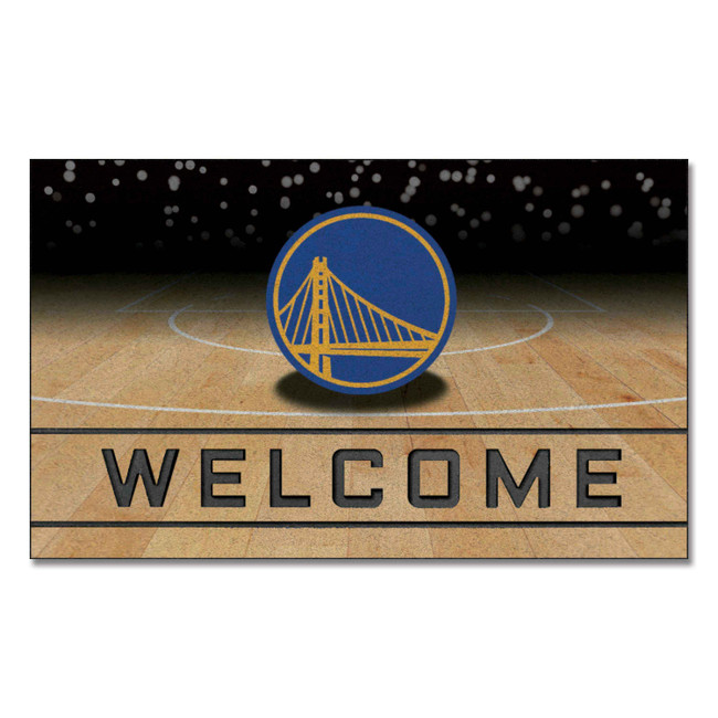 NBA - Golden State Warriors Crumb Rubber Door Mat 18"x30"