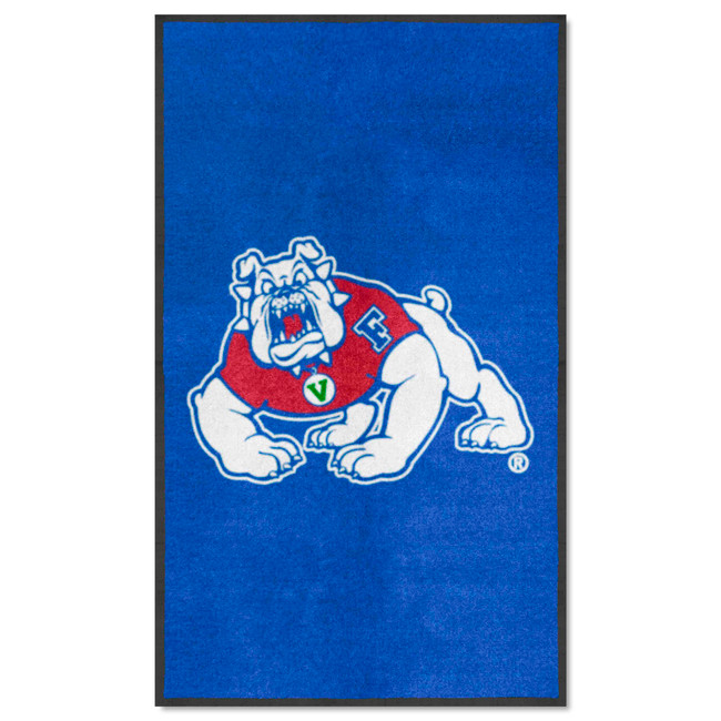 Fresno State Bulldogs 3X5 High-Traffic Mat with Durable Rubber Backing - Portrait Orientation