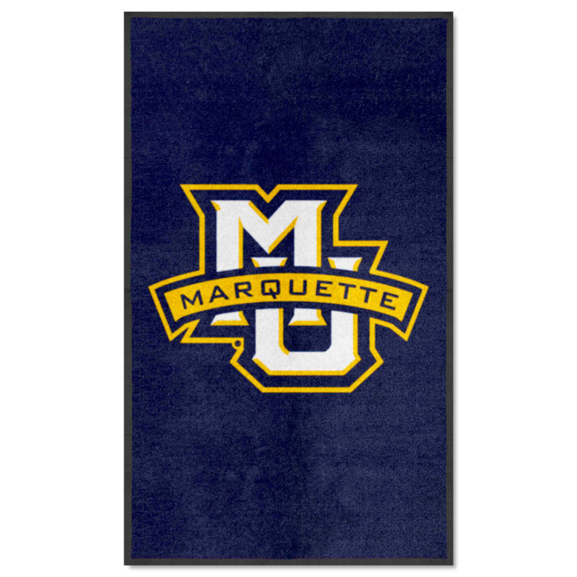 Marquette Golden Eagles 3X5 High-Traffic Mat with Durable Rubber Backing - Portrait Orientation