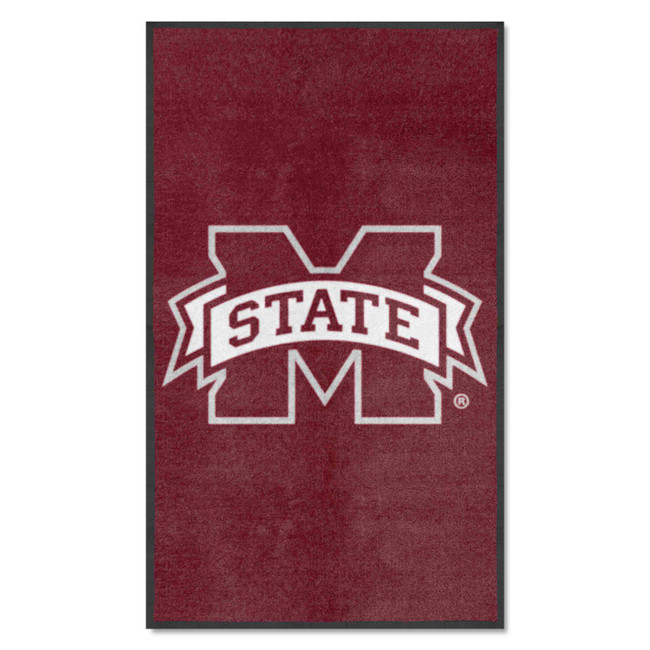 Mississippi State Bulldogs 3X5 High-Traffic Mat with Durable Rubber Backing - Portrait Orientation
