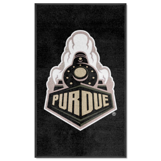 Purdue Boilermakers 3X5 High-Traffic Mat with Durable Rubber Backing - Portrait Orientation