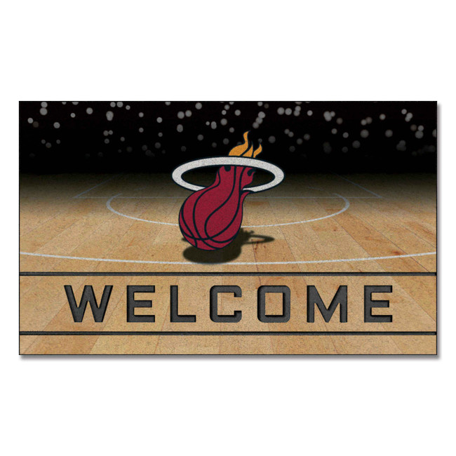 NBA - Miami Heat Crumb Rubber Door Mat 18"x30"