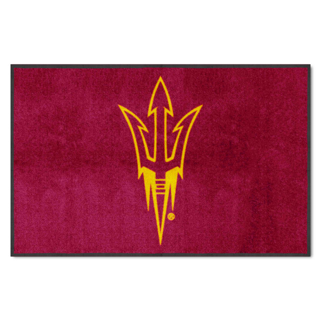 Arizona State Sun Devils 4X6 High-Traffic Mat with Durable Rubber Backing - Landscape Orientation