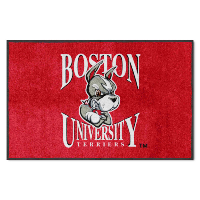 Boston Terriers 4X6 High-Traffic Mat with Durable Rubber Backing - Landscape Orientation