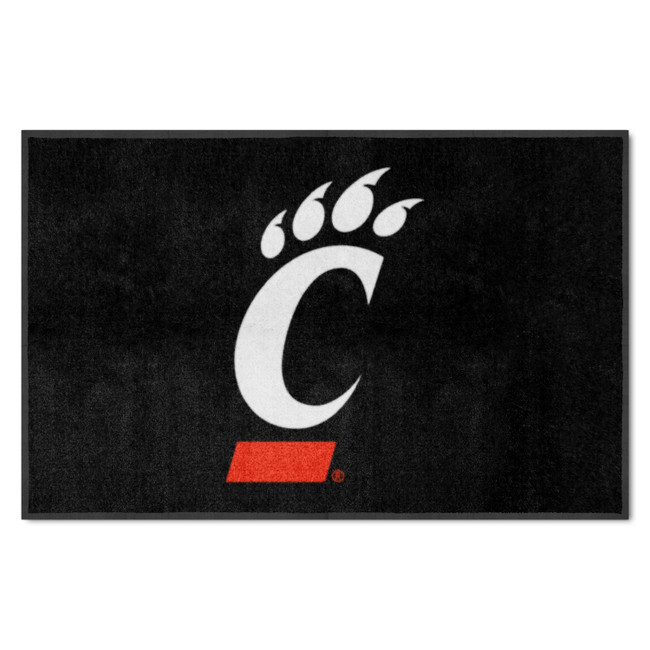 Cincinnati Bearcats 4X6 High-Traffic Mat with Durable Rubber Backing - Landscape Orientation