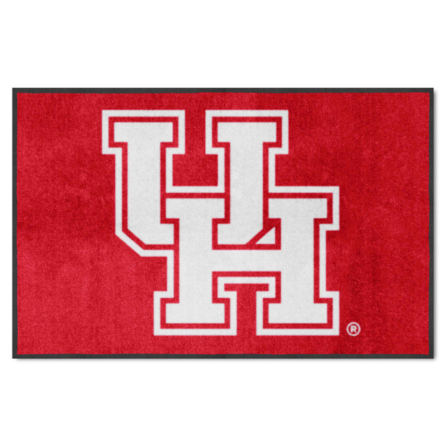 Houston Cougars 4X6 High-Traffic Mat with Durable Rubber Backing - Landscape Orientation
