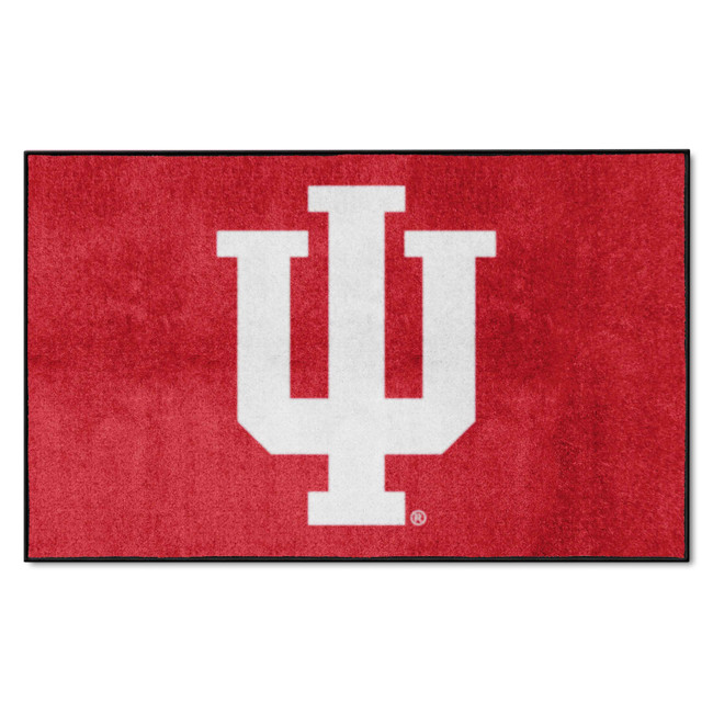 Indiana Hooisers 4X6 High-Traffic Mat with Durable Rubber Backing - Landscape Orientation