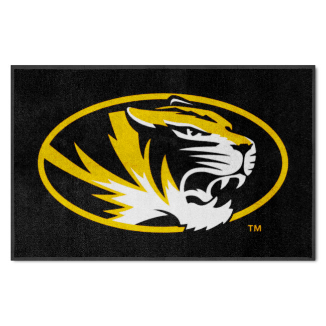 Missouri Tigers 4X6 High-Traffic Mat with Durable Rubber Backing - Landscape Orientation
