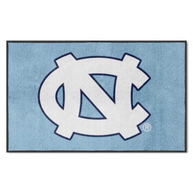 North Carolina Tar Heels 4X6 High-Traffic Mat with Durable Rubber Backing - Landscape Orientation