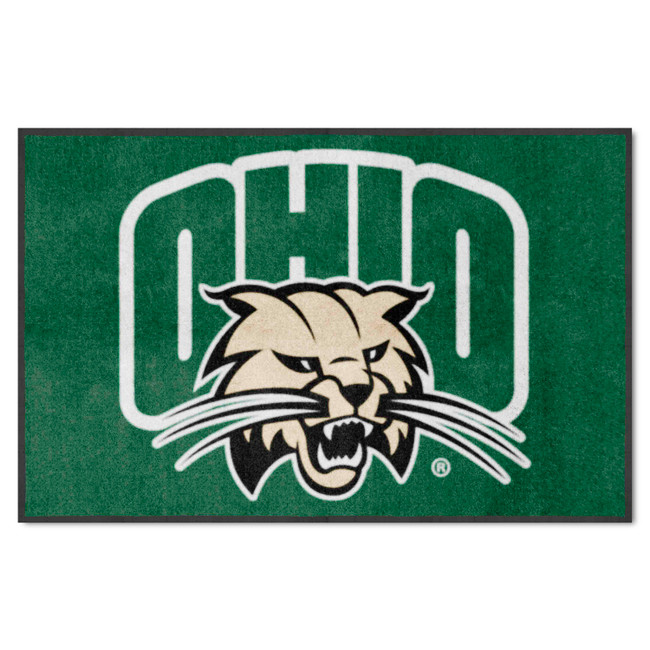 Ohio Bobcats 4X6 High-Traffic Mat with Durable Rubber Backing - Landscape Orientation
