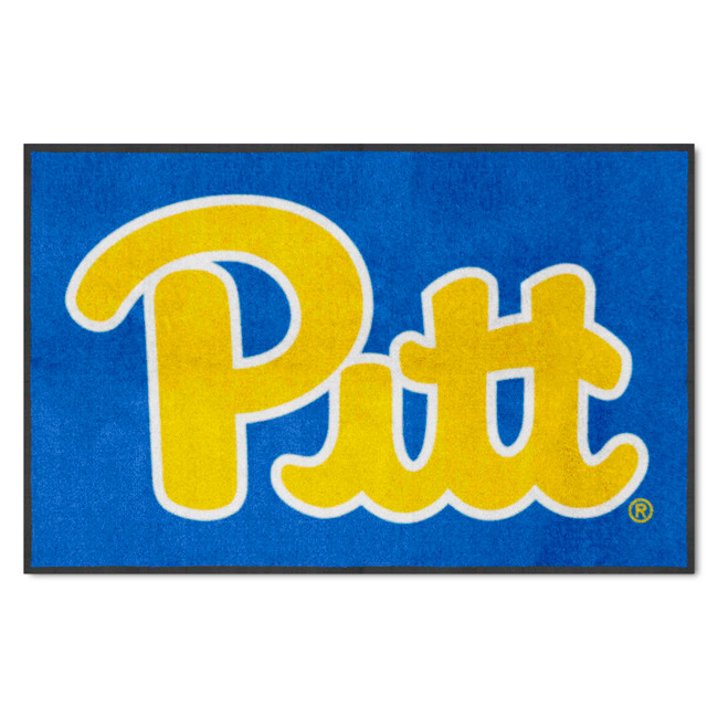 Pitt Panthers 4X6 High-Traffic Mat with Durable Rubber Backing - Landscape Orientation