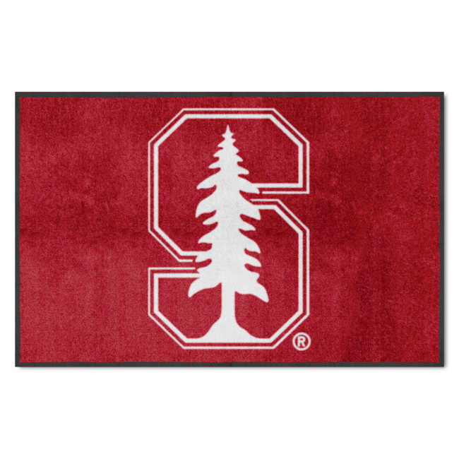 Stanford Cardinal 4X6 High-Traffic Mat with Durable Rubber Backing - Landscape Orientation