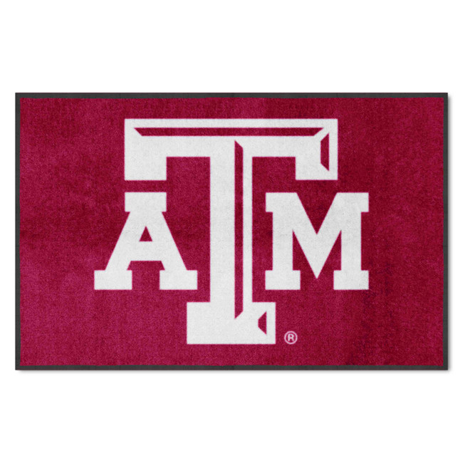 Texas A&M Aggies 4X6 High-Traffic Mat with Durable Rubber Backing - Landscape Orientation