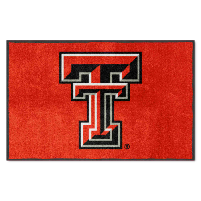 Texas Tech Red Raiders 4X6 High-Traffic Mat with Durable Rubber Backing - Landscape Orientation
